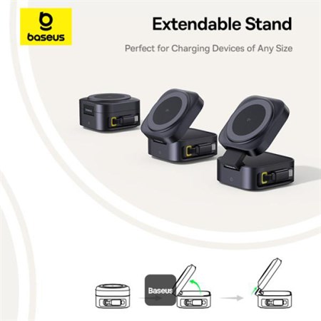 Wireless charger BASEUS Picogo Series Qi2 2in1
