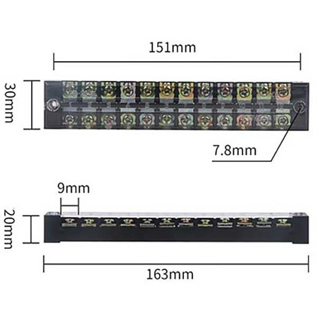 Terminal block TB-2512 12x6mm2
