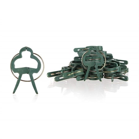 Plant clips HAPPY GREEN 4x2.6cm 25pcs