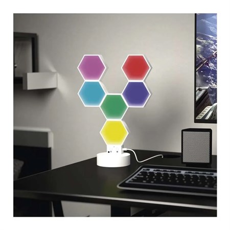 Smart table lamp EMOS ZIW426R Hexagon WiFi Tuya