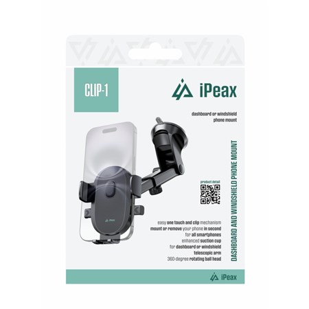 Držák do auta iPEAX CLIP-1 s přísavkou