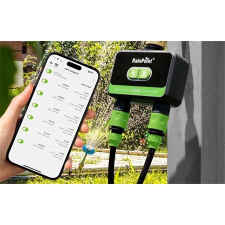Dvouzónový ovladač zavlažování RAINPOINT HTV210B Bluetooth