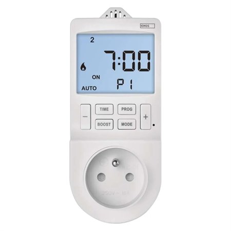 EMOS smart thermostat for socket with 2-in-1 digital timer function with WiFi