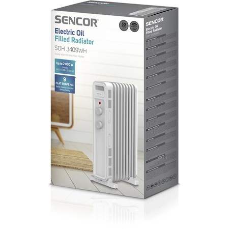 Oil radiator SENCOR SOH 3409WH