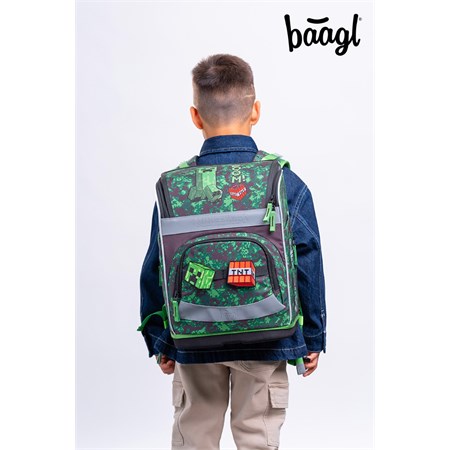 School bag BAAGL Zippy Plus Minecraft Boom