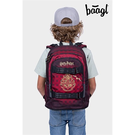 School Backpack BAAGL Skate Harry Potter Hogwarts Red