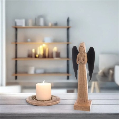 Mango wood angel ORION 27cm