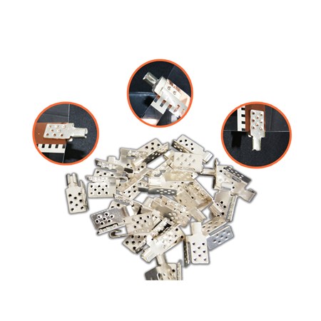 Connector for heating foil silver plated brass