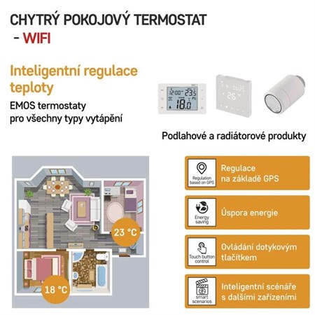 Smart thermostat EMOS P56201 WiFi Tuya