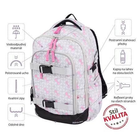 School backpack STIL Midi Happy Smile