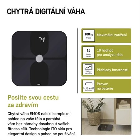 GoSmart digital personal scale EMOS EV112