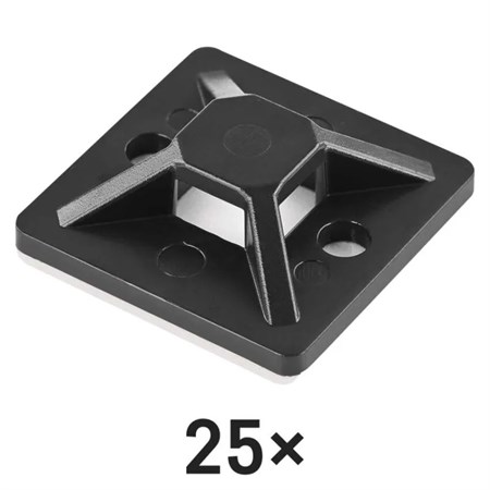 EMOS A2833 30×30mm black 25 pcs.