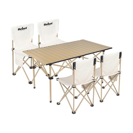 Camping table REBEL RBA-5600 set