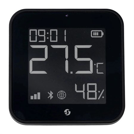 Smart temperature and humidity sensor SHELLY ZB Black ZigBee