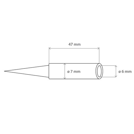 Soldering iron tip N1-16 avg.1.0mm  (ZD-929C,ZD-931)