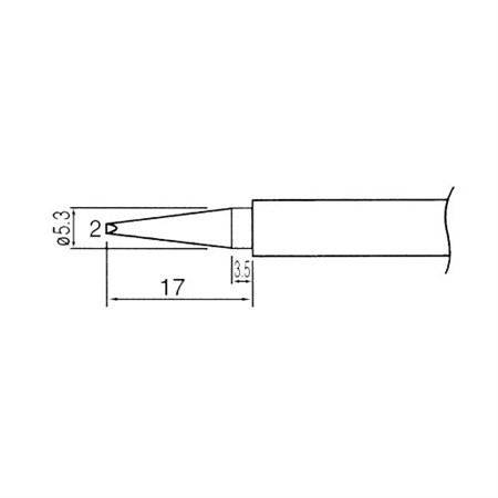 Soldering iron tip N1-46 avg.2.0mm  (ZD-929C,ZD-931)
