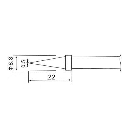 Soldering iron tip C1-2  (ZD-30C,ZD-99,ZD-8906,ZD-8906L)