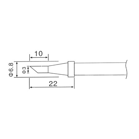 Soldering iron tip C1-3  (ZD-30C,ZD-99,ZD-8906,ZD-8906L)