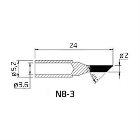 Soldering iron tip N8-3 (ZD-8961)