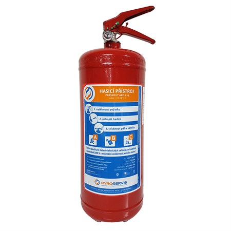 Fire extinguisher TRAIVA 43A/233B/C 6kg powdered