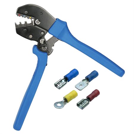 Crimping pliers for fastons and eyelets insulated TIPA AP-03C