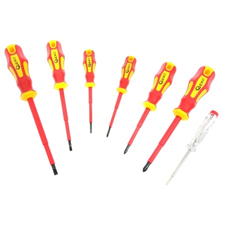 Set of screwdrivers with tester GEKO G30625 7pcs