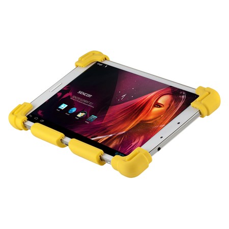 Silicone tablet cover YENKEE YBT 0725YW yellow 7/8