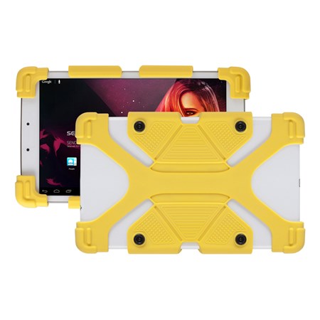 Silicone tablet cover YENKEE YBT 0725YW yellow 7/8