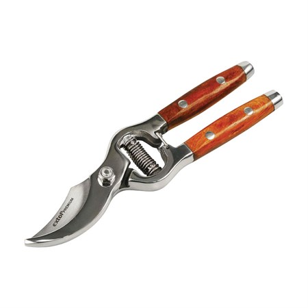 Nůžky zahradnické s dřevěnou rukojetí 210mm, na stříhání do pr. 20mm, nerez EXTOL PREMIUM