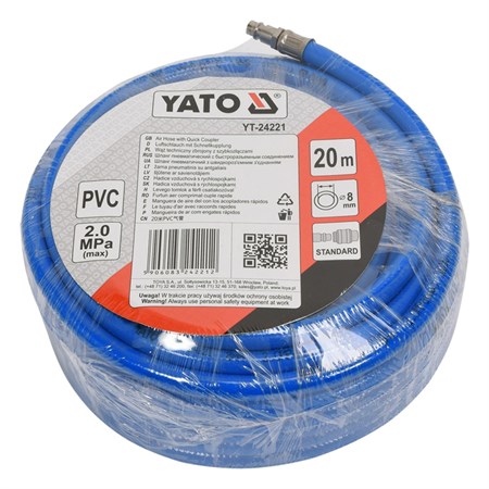 Hadice vzduchová PVC YATO YT-24221 20m