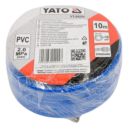 Hadice vzduchová PVC YATO YT-24224 10m