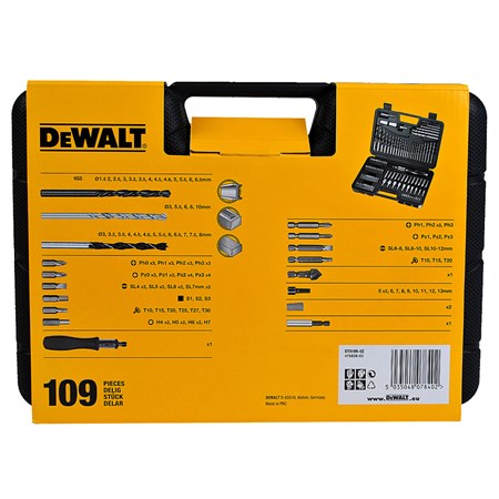 Set of bits and drills DEWALT DT0109 109pcs