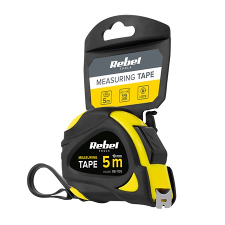 Tape measure 5m REBEL RB-1135 19mm