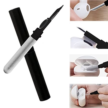 Cleaning pen for headphones AirPods 3in1 Black