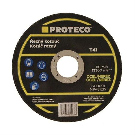 Metal cutting disc 115 x 1.0 mm PROTECO