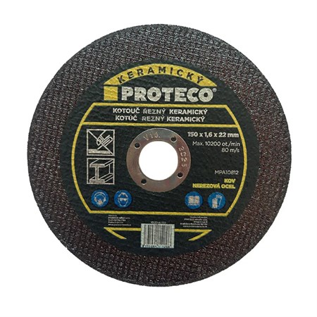 Metal cutting disc - ceramic 125 x 1.2 mm PROTECO