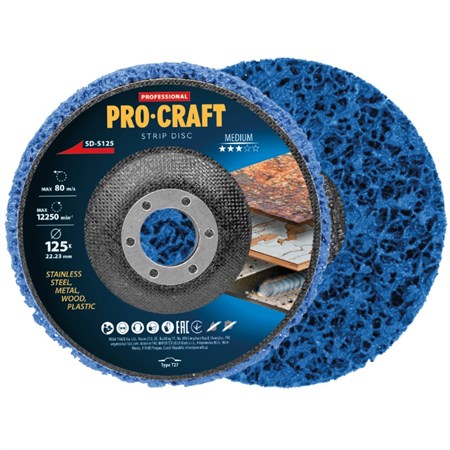 Grinding wheel Clean & Strip 125mm PROCRAFT SD-S125