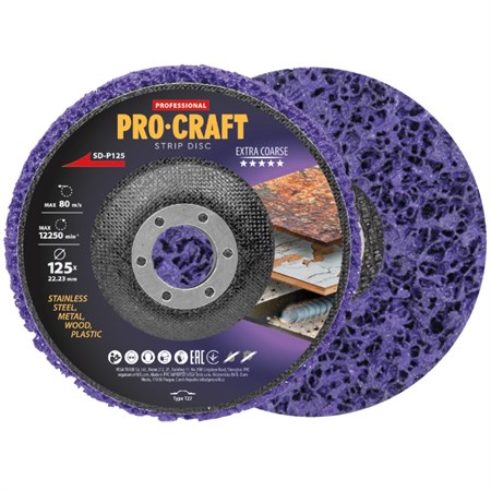 Grinding wheel Clean & Strip 125mm PROCRAFT SD-P125