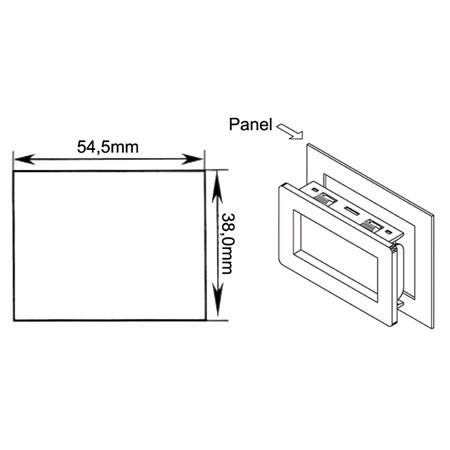 Panelové měřidlo 199,9mV PM438 LCD voltmetr panelový digitální