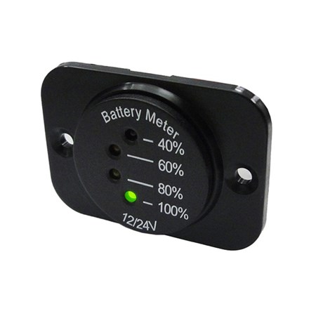 Panel meter DV34542 battery indicator 12-24V including panel