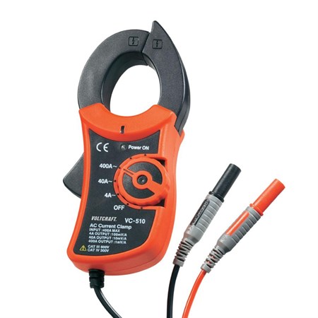 -510VOLTCRAFT®Clip-on ammeter adapter 0 - 400 A/AC 30 mm