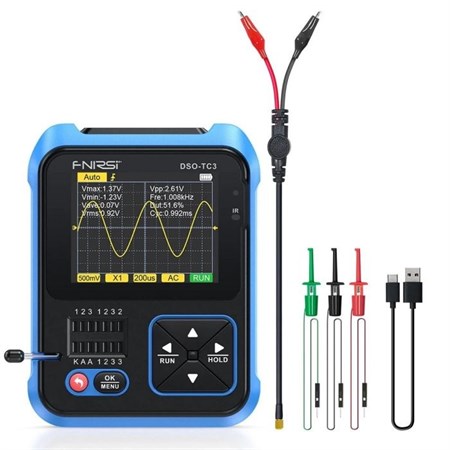 Oscilloscope, function generator and component tester FNIRSI DSO-TC3.