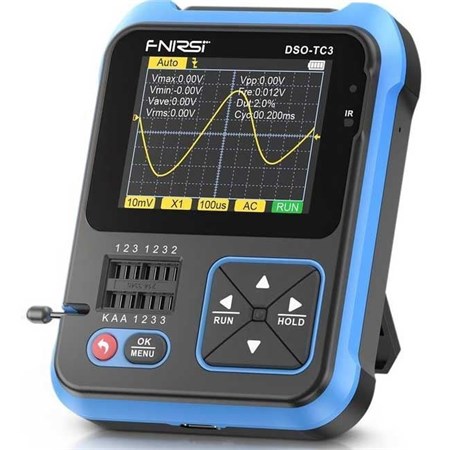 Oscilloscope, function generator and component tester FNIRSI DSO-TC3.