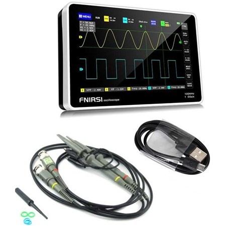 FNIRSI 1013D oscilloscope with 7'' TFT LCD touch display