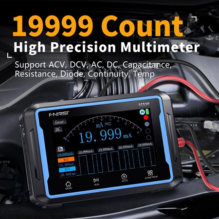 Oscilloscope, function generator and multimeter FNIRSI 2C53P, 50MHz