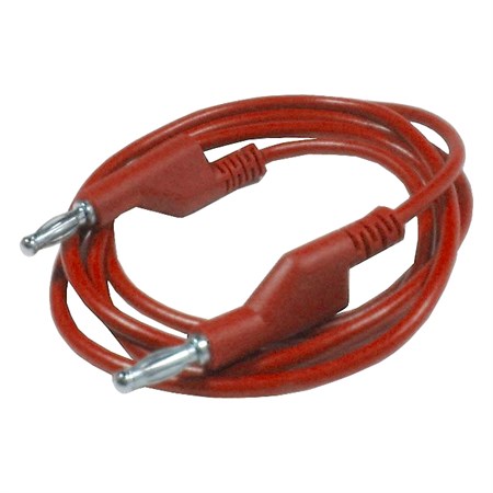 Connecting cable 1mm2 / 1m with bananas red HADEX N530A