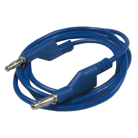 Kábel prepojovací 1mm2 / 1m s banánikmi modrý HADEX N531A