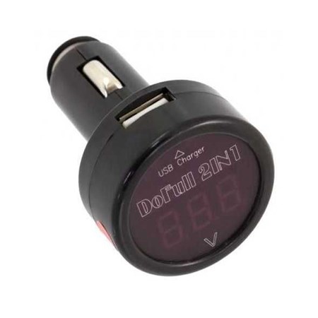 Car voltmeter HADEX R001A USB with charger
