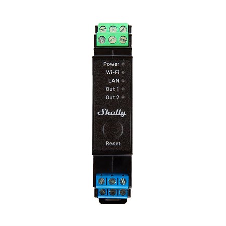 DIN rail relay SHELLY PRO 2PM Wi-Fi LAN