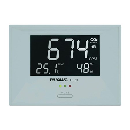 Digital climate indicator in the room CO-60, CO2